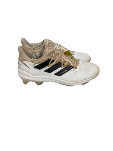 Used Adidas Adizero Bb Sb Cleats White Senior 10 11847-s000025587