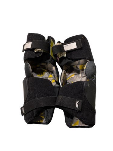 Used Stx Stallion 200 Lacrosse Arm Pads Guards Black Lg 11847-s000035932