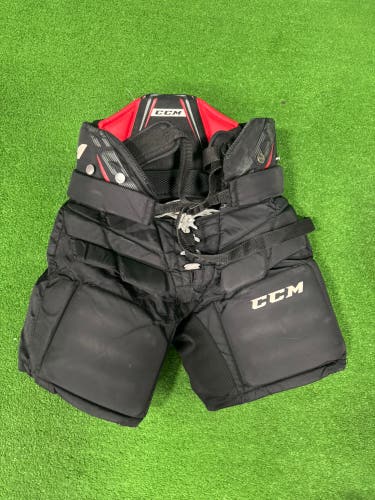 Black Junior Medium CCM 1.5 Hockey Goalie Pants (Used)
