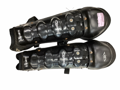 Used Diamond Ump Lite 150 Catchers Leg Guards Black Junior 11613-s000183967