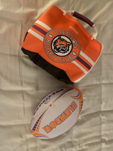 Clemson Rugby Ball and  Kanga  Cooler