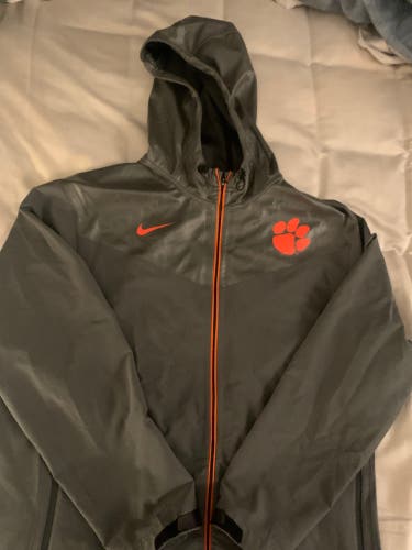Gray Men's XL Clemson Football Nike sideline rain jacket (Used)