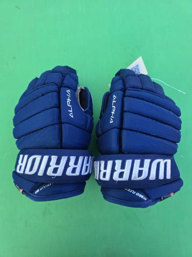 Blue Junior Warrior Alpha Pro Gloves 10"