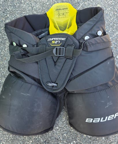 Black Junior Large Bauer S27 Hockey Goalie Pants