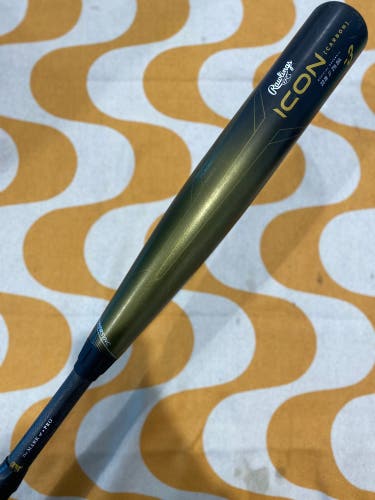 2023 Rawlings Icon Composite Bat BBCOR Certified (-3) Composite 30 oz 33" (Used)