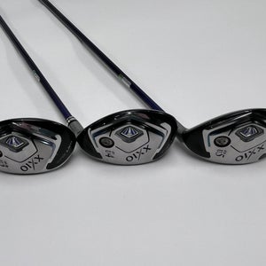 XXIO 8 Hybrid Set 3 4 5 | 19* 21* 23* DST 6434 54g Stiff Graphite Mens RH