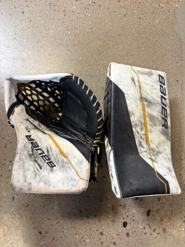 Senior Bauer Supreme Shadow Goalie Glove & Blocker Set Regular (Used)