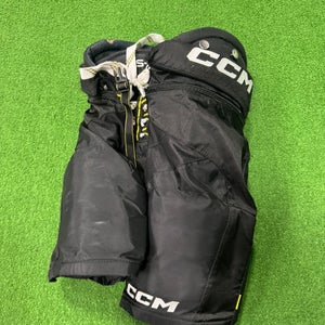 Black Junior Medium CCM Tacks AS-V Hockey Pants (Used)