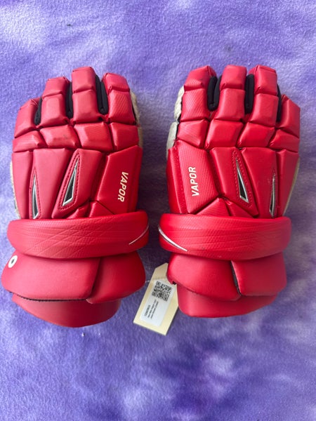 Red Nike Vapor Lacrosse Gloves (Used)
