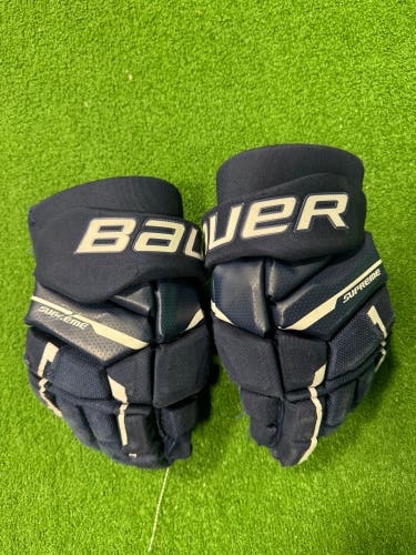 Blue Junior Bauer Supreme M3 Gloves 12" (Used)