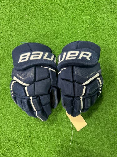 Blue Junior Bauer Supreme 3S Gloves 12" (Used)