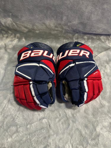 Blue Senior Bauer Vapor X Gloves 13" (Used)