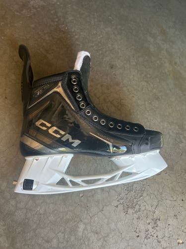 Black/Gray 2024 CCM Tacks XF Pro Hockey Skates Regular Width Pro Stock 10.5 (Used)