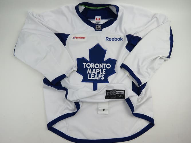 Reebok Toronto Maple Leafs Authentic Team Iussed NHL Practice Hockey Jersey 56 White