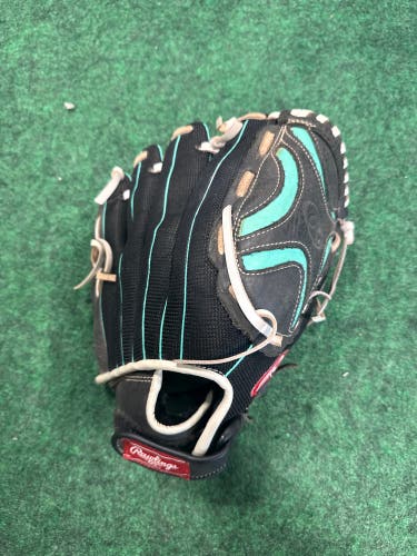 Black Rawlings Champion Lite RH Softball Glove 12" (Used)