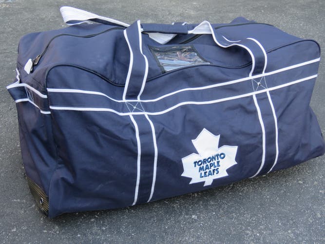 Toronto Maple Leafs NHL Pro Stock Hockey Team Equipment Travel Bag Player Navy Blue