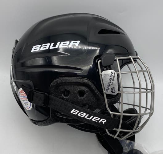 NEW Bauer Lil Sport Helmet Combo, Black, Youth Size