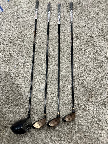 Men's Natural Golf Right Handed Fairway Wood Regular Flex 3 hi, 4 hi, 5 hi (Used) plus driver.