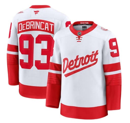 Detroit Red Wings 2025 Stadium Series Fanatics Premium Jersey- DeBrincat Size 52
