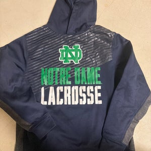 Youth Large Norte Dame Lacrosse Hoodie