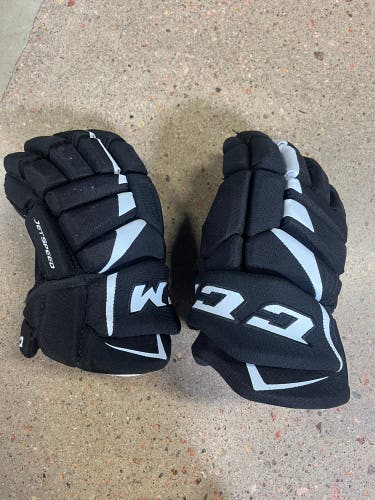 Black Senior CCM JetSpeed FT485 Gloves 13" (Used)