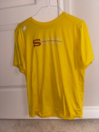 Yellow XL Salisbury Men's Lacrosse New Balance Shirt