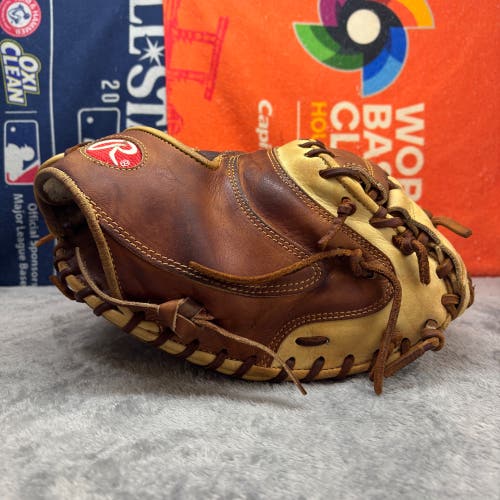 Rawlings Pro Preferred PROSCM20BRX RHT Catcher's Baseball Mitt 32.5" (Used)