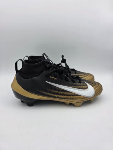 Nike Vapor Pro 1 Football Cleats Black Gold Men's Size 8 FB3298-003