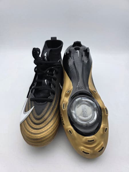 Nike Vapor Pro 1 Football Cleats Black Gold Men display picture 3