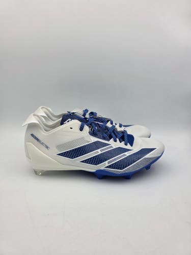 Adidas Adizero Electric Football Cleats White Royal Blue IE6292 Men’s Size 8