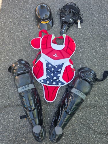Adult All Star System 7 Catcher's Set w/ Diamond Mask