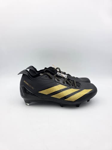 Adidas Adizero Electric Football Cleats Black Gold IH5985 Men's Size 13 NWT