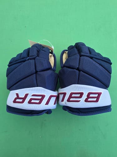Blue Junior Bauer Vapor Pro Team Gloves 10"