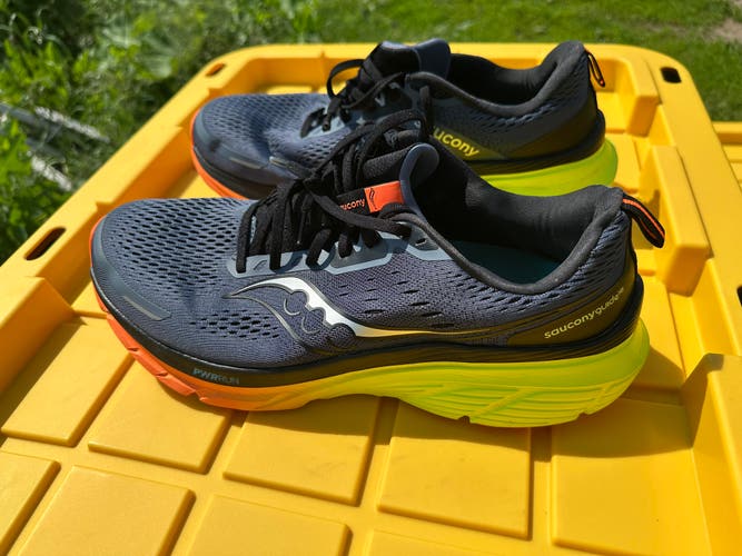 Blue Unisex Size M 12.0 (W 13.0) Adult Saucony Guide 16 Shoes (Used)