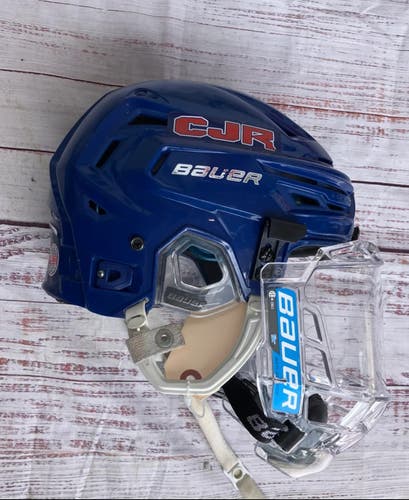 Blue Medium Bauer Re-Akt 150 Helmet (Used)