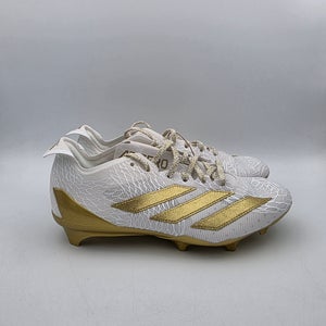 Adidas Adizero Electric White Gold Metallic Cleats Men's Size 7.5 JH6254