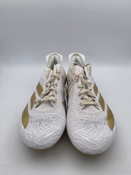 Adidas Adizero Electric White Gold Metallic Cleats Men display picture 1