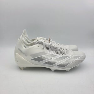 Adidas Adizero Electric Football Cleats Men's White Silver Shoes IE6286 Sz 8.5
