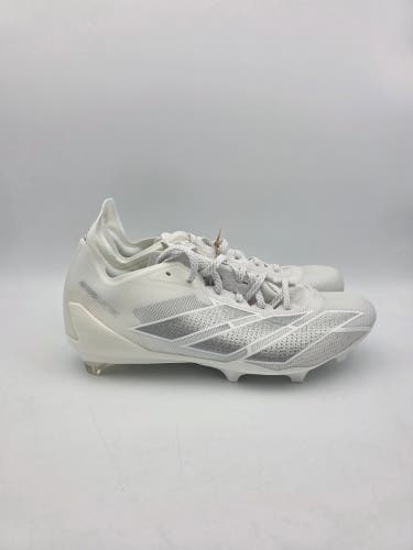 Adidas Adizero Electric Football Cleats Men's White Silver Shoes IE6286 Sz 8.5