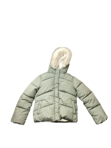 Used Childrens Place Outerwear Heavy Jacket Y Olive Green Lg 11613-s000175197