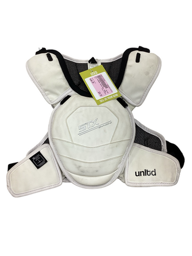 Used Stx Shadow Lacrosse Shoulder Pads White Sm 11613-s000181022