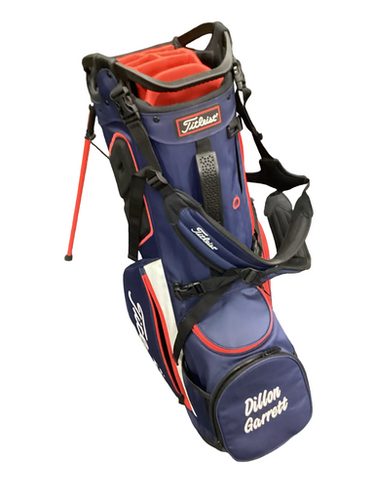 Used Titleist 14 Cart Bag Mens Stand Bag White Red Navy 11613-s000171284
