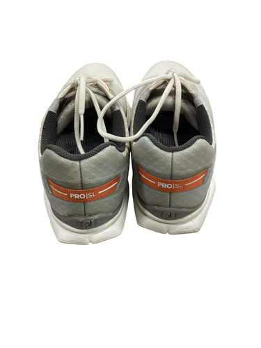 Used Foot Joy Mens Golf Shoes White Senior 9.5 11613-s000176020