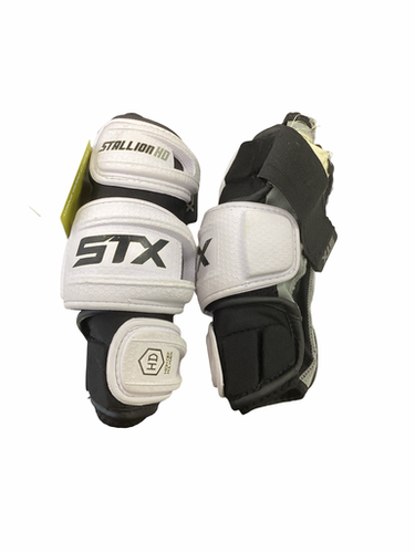 Used Stx Stallion Hd Lacrosse Arm Pads Guards White Sm 11613-s000183122