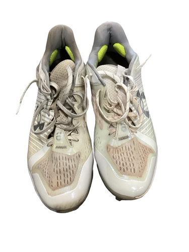 Used Under Armour Charged Bb Sb Cleats White Senior 14 11613-s000177922