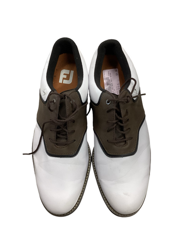 Used Foot Joy Mens Golf Shoes White Senior 11.5 11613-s000178050