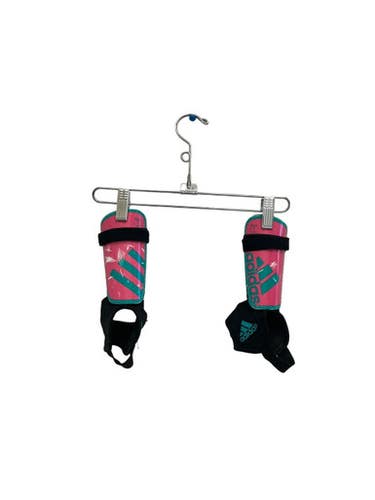 Used Adidas Youth Small Soccer Shin Guards Pink 11692-s000151888