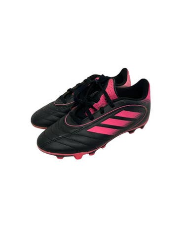 Used Adidas Goletto Jr 1.5 Soccer Cleats Black And Pink 11692-s000152013