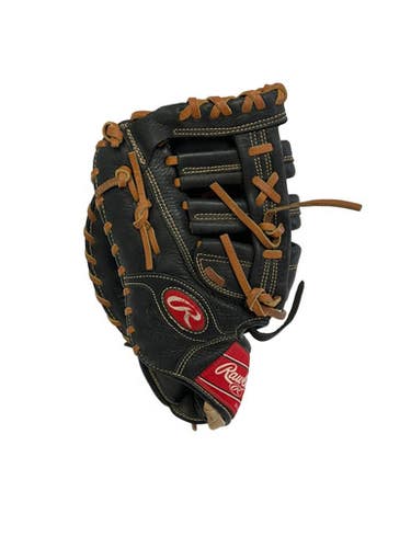 Used Rawlings Premium Pro 12.5" Lh Throw First Base Black Glove 11692-s000152088