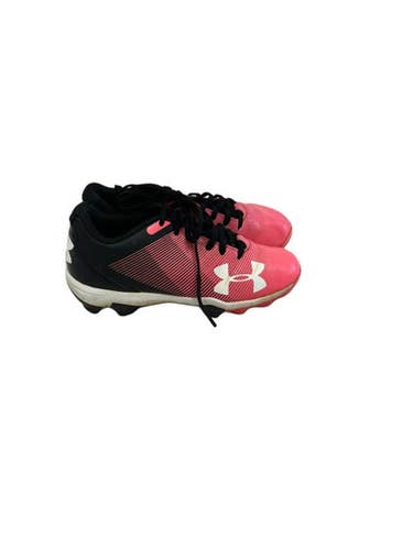 Used Under Armour Leadoff Jr 1 Bb Sb Cleats Black And Pink 11692-s000152122